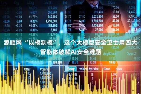 源顺网 “以模制模”，这个大模型安全卫士用四大智能体破解AI安全难题